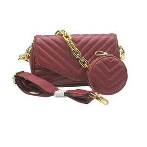 NWT Crossbody Pochette Satchel
Bag with chain/crossbody straps & coin purse